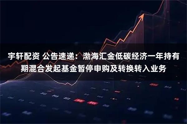 宇轩配资 公告速递：渤海汇金低碳经济一年持有期混合发起基金暂停申购及转换转入业务
